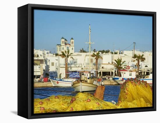 Port, Naoussa, Paros, Cyclades, Aegean, Greek Islands, Greece, Europe-Tuul-Framed Premier Image Canvas