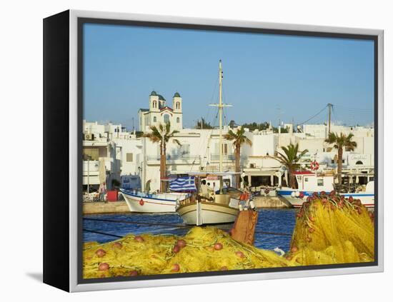 Port, Naoussa, Paros, Cyclades, Aegean, Greek Islands, Greece, Europe-Tuul-Framed Premier Image Canvas