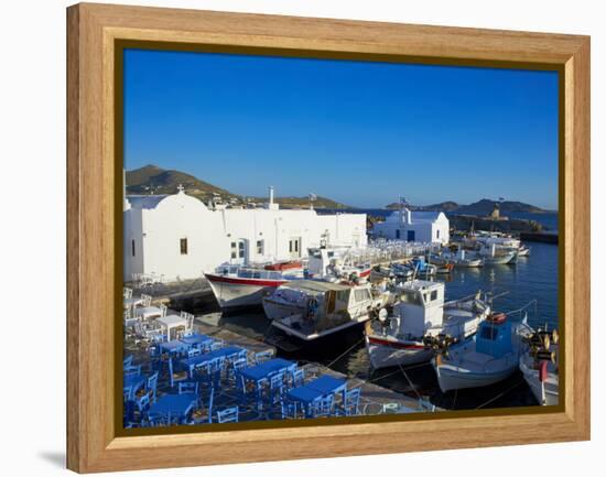 Port, Naoussa, Paros, Cyclades, Aegean, Greek Islands, Greece, Europe-Tuul-Framed Premier Image Canvas