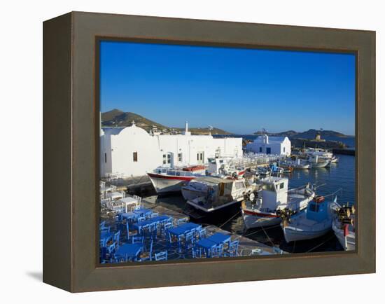 Port, Naoussa, Paros, Cyclades, Aegean, Greek Islands, Greece, Europe-Tuul-Framed Premier Image Canvas