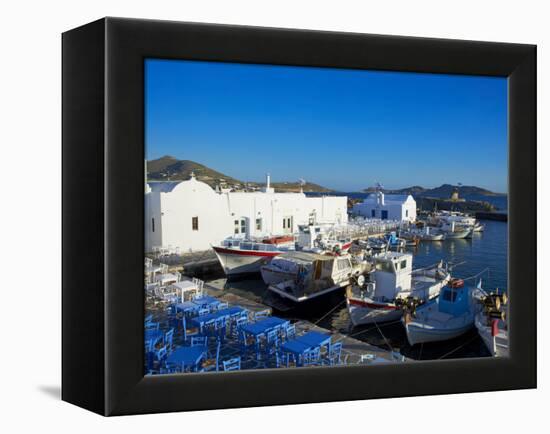 Port, Naoussa, Paros, Cyclades, Aegean, Greek Islands, Greece, Europe-Tuul-Framed Premier Image Canvas