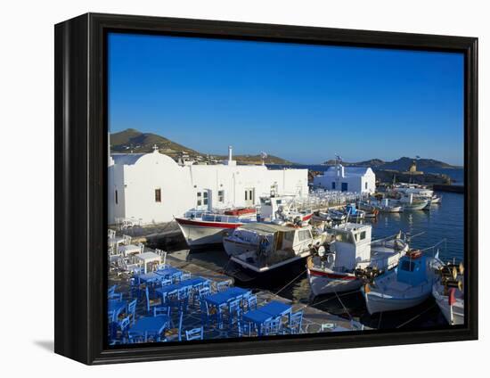 Port, Naoussa, Paros, Cyclades, Aegean, Greek Islands, Greece, Europe-Tuul-Framed Premier Image Canvas