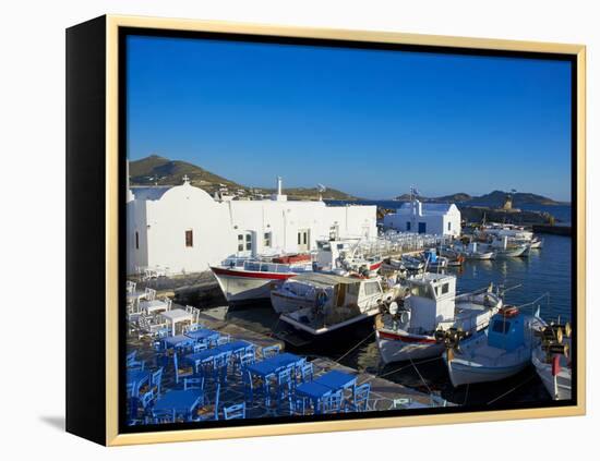 Port, Naoussa, Paros, Cyclades, Aegean, Greek Islands, Greece, Europe-Tuul-Framed Premier Image Canvas