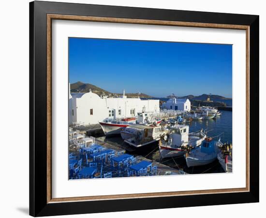 Port, Naoussa, Paros, Cyclades, Aegean, Greek Islands, Greece, Europe-Tuul-Framed Photographic Print