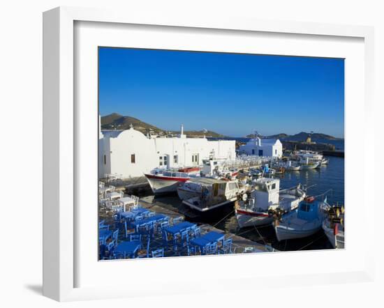Port, Naoussa, Paros, Cyclades, Aegean, Greek Islands, Greece, Europe-Tuul-Framed Photographic Print