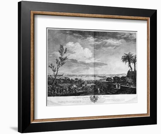 Port of Antibes in Provence, Series of 'Les Ports De France'-Claude Joseph Vernet-Framed Giclee Print