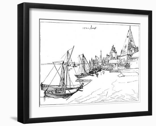 Port of Antwerp in 1520-Albrecht Durer-Framed Giclee Print