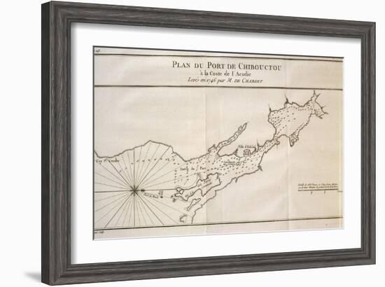 Port of Chibouctou, Halifax Harbor, Nova Scotia, Canada, 1746-null-Framed Giclee Print