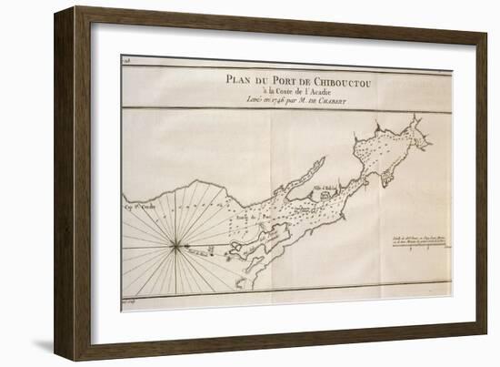 Port of Chibouctou, Halifax Harbor, Nova Scotia, Canada, 1746-null-Framed Giclee Print