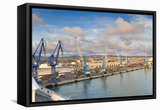 Port of Civitavecchia-lachris77-Framed Premier Image Canvas