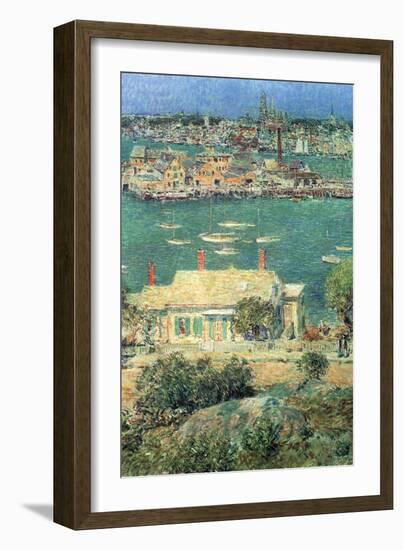 Port of Gloucester-Childe Hassam-Framed Art Print