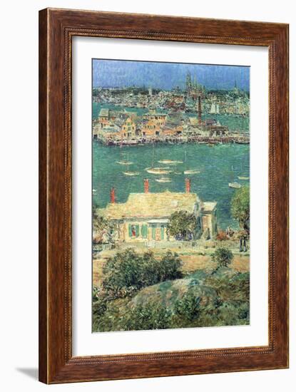 Port of Gloucester-Childe Hassam-Framed Art Print