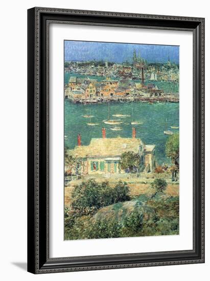 Port of Gloucester-Childe Hassam-Framed Art Print