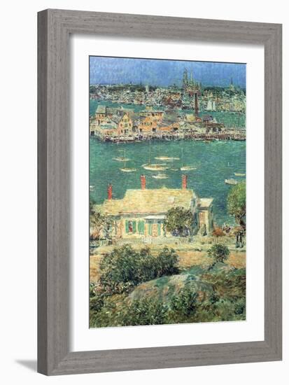 Port of Gloucester-Childe Hassam-Framed Art Print