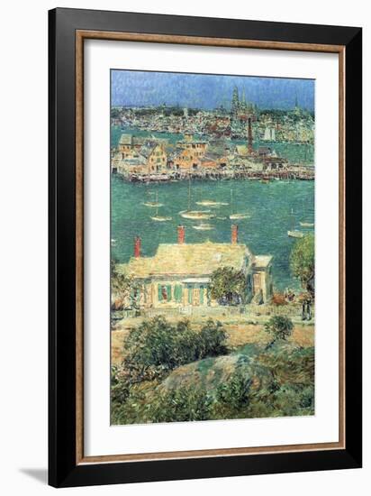 Port of Gloucester-Childe Hassam-Framed Art Print