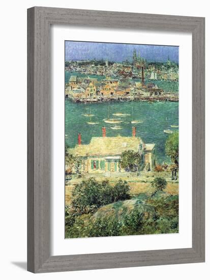 Port of Gloucester-Childe Hassam-Framed Art Print