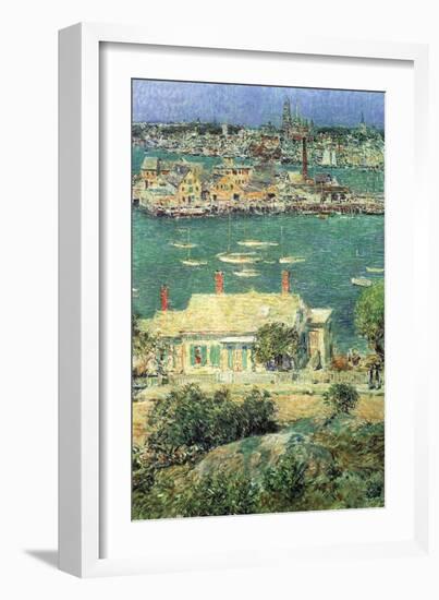 Port of Gloucester-Childe Hassam-Framed Art Print