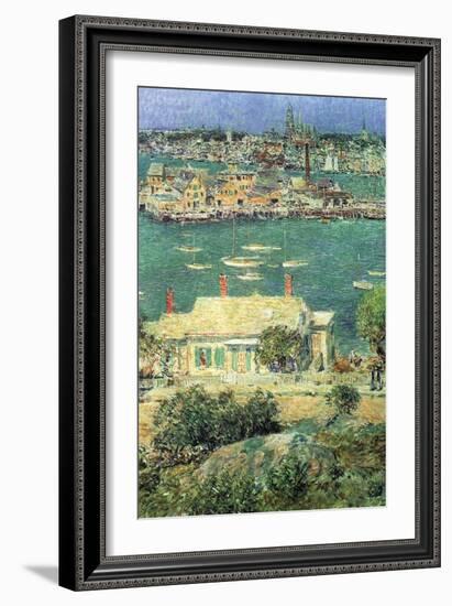 Port of Gloucester-Childe Hassam-Framed Art Print