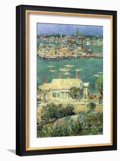 Port of Gloucester-Childe Hassam-Framed Art Print