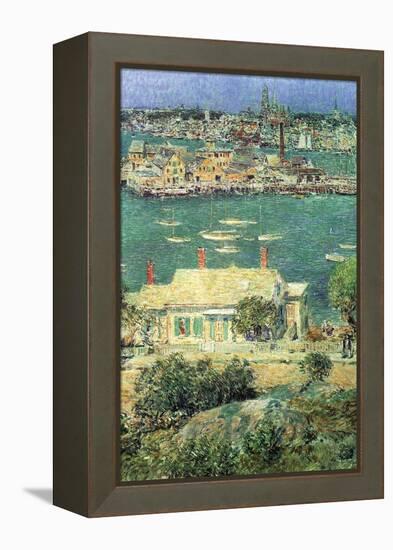 Port of Gloucester-Childe Hassam-Framed Stretched Canvas
