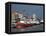 Port of Hamburg on the Elbe River, Hamburg, Germany, Europe-Christian Kober-Framed Premier Image Canvas