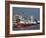 Port of Hamburg on the Elbe River, Hamburg, Germany, Europe-Christian Kober-Framed Photographic Print