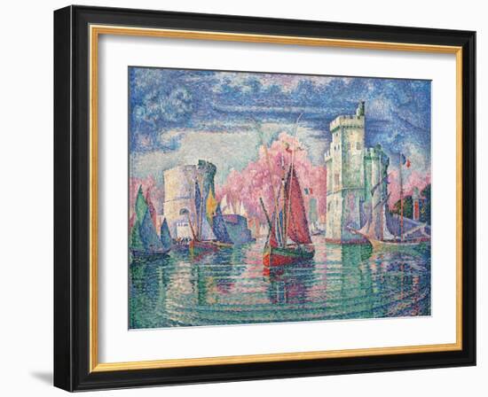 Port of La Rochelle-Paul Signac-Framed Art Print