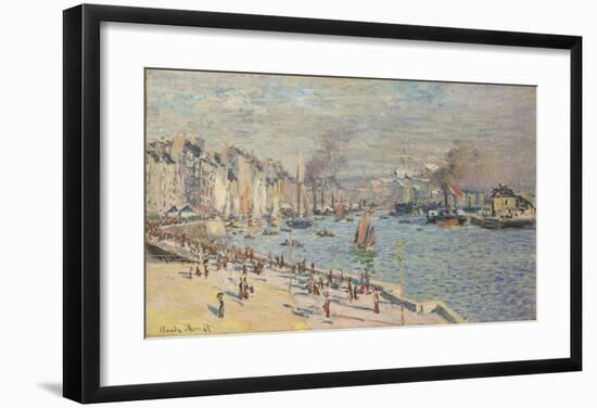 Port of Le Havre, 1874-Claude Monet-Framed Premium Giclee Print