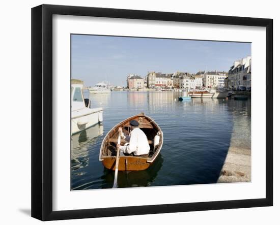 Port of Le Palais, Belle Ile, Brittany, France, Europe-Groenendijk Peter-Framed Photographic Print