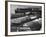 Port of London: Barges Full of Butter and Wine in the Royal Docks-Carl Mydans-Framed Premium Photographic Print