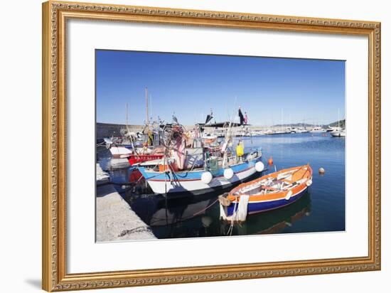 Port of Marciana Marina with Fishing Boats-Markus Lange-Framed Photographic Print