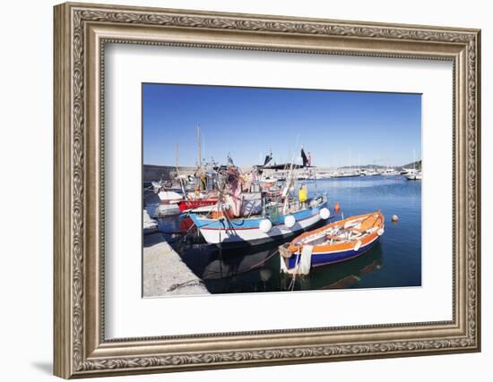 Port of Marciana Marina with Fishing Boats-Markus Lange-Framed Photographic Print