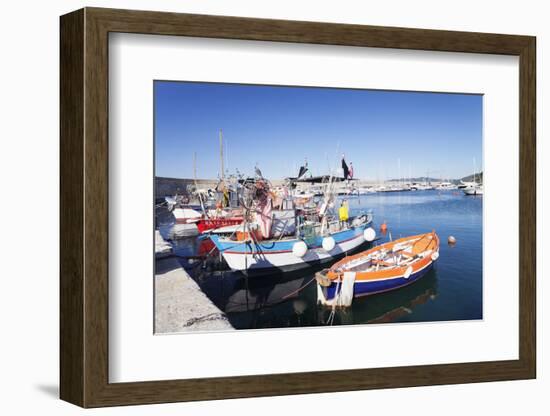 Port of Marciana Marina with Fishing Boats-Markus Lange-Framed Photographic Print