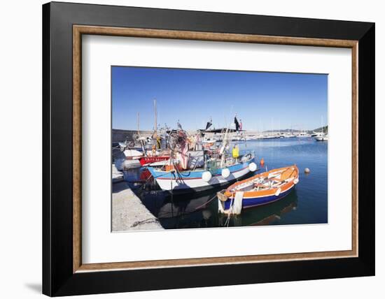 Port of Marciana Marina with Fishing Boats-Markus Lange-Framed Photographic Print