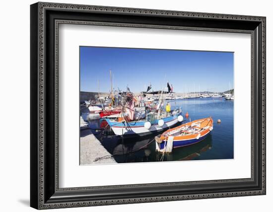 Port of Marciana Marina with Fishing Boats-Markus Lange-Framed Photographic Print