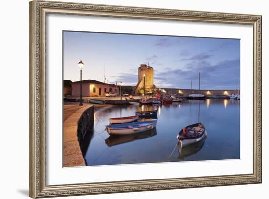 Port of Marciana Marina with Torre Pisana Tower-Markus Lange-Framed Photographic Print