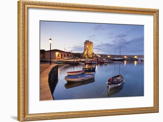 Port of Marciana Marina with Torre Pisana Tower-Markus Lange-Framed Photographic Print