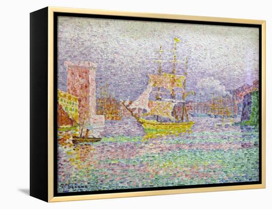 Port of Marseilles, 1906-1907-Paul Signac-Framed Premier Image Canvas