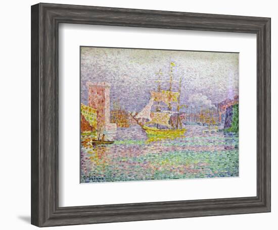 Port of Marseilles, 1906-1907-Paul Signac-Framed Giclee Print