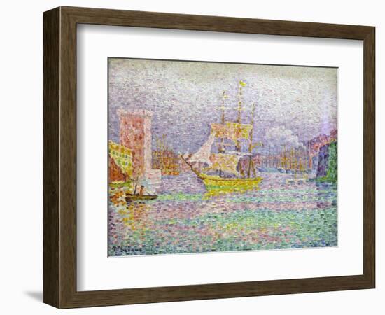 Port of Marseilles, 1906-1907-Paul Signac-Framed Giclee Print