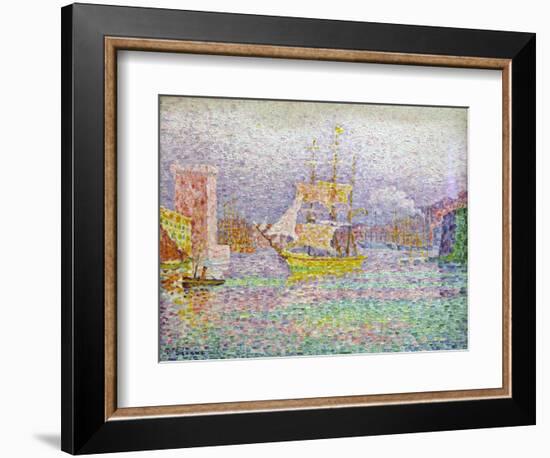 Port of Marseilles, 1906-1907-Paul Signac-Framed Giclee Print