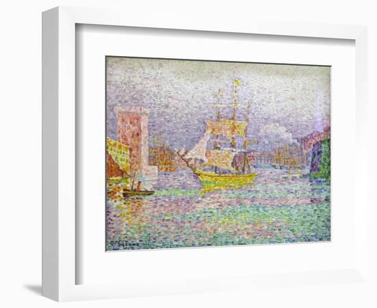 Port of Marseilles, 1906-1907-Paul Signac-Framed Giclee Print