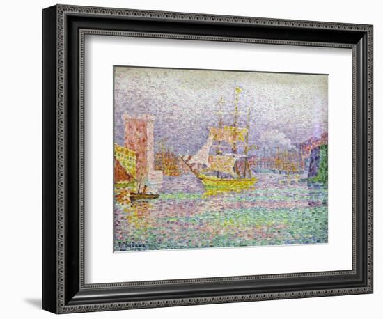 Port of Marseilles, 1906-1907-Paul Signac-Framed Giclee Print