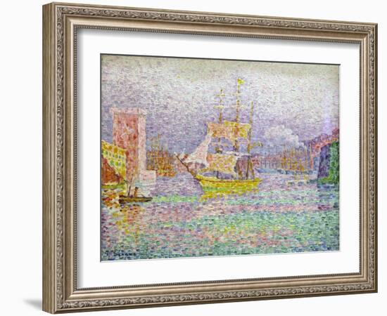 Port of Marseilles, 1906-1907-Paul Signac-Framed Giclee Print