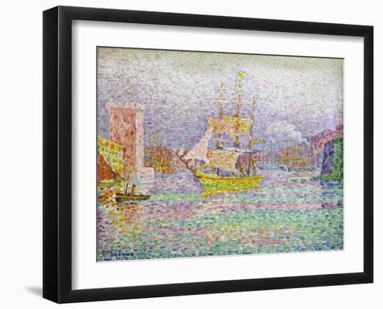 Port of Marseilles, 1906-1907-Paul Signac-Framed Giclee Print