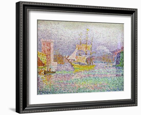 Port of Marseilles, 1906-1907-Paul Signac-Framed Giclee Print