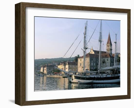 Port of Milna, Ile De Brac, Dalmatian Coast, Croatia, Adriatic-Bruno Barbier-Framed Photographic Print