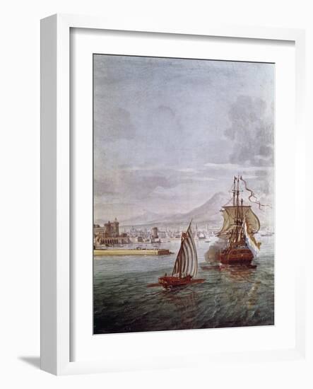 Port of Naples-Vanvitelli (Gaspar van Wittel)-Framed Giclee Print