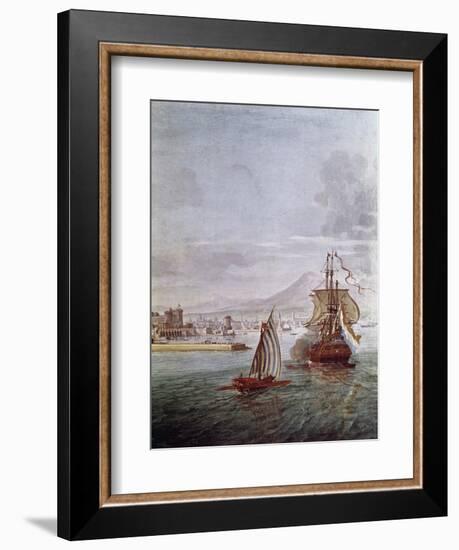 Port of Naples-Vanvitelli (Gaspar van Wittel)-Framed Giclee Print