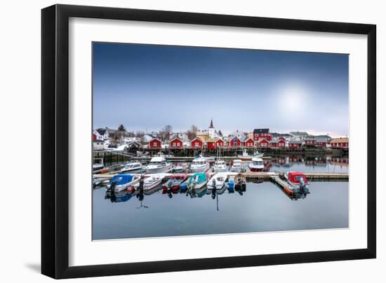 Port of Reine-Philippe Sainte-Laudy-Framed Premium Photographic Print